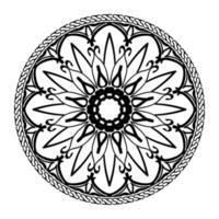 Vector round abstract circle. Mandala style.