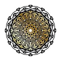 Vector round abstract circle. Luxury Mandala style.