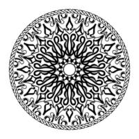 Vector round abstract circle. Mandala style.