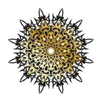 Vector round abstract circle. Luxury Mandala style.