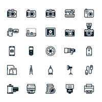 Camera icons with White Background vector