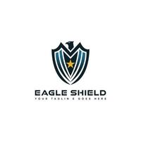 Eagle Shield Vector Logo Template