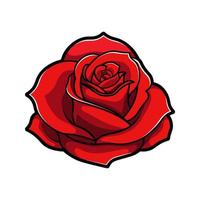 Rose vintage vector isolated
