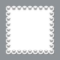 Sheep with square frame for banner, poster, and greeting card vector