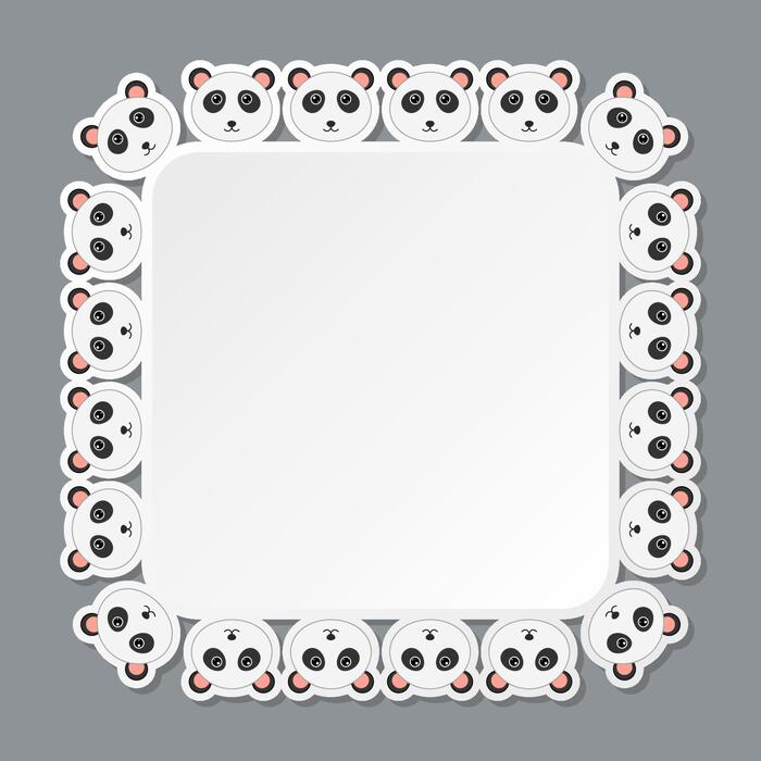 Panda Border Vector Art, Icons, and Graphics for Free Download