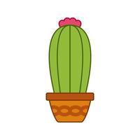 cactus aislado sobre fondo blanco vector