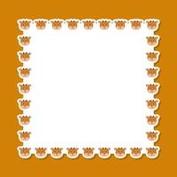 Deer with square frame for banner, poster, and greeting card vector