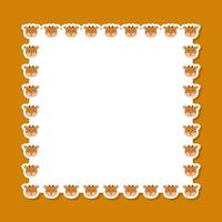 Deer with square frame for banner, poster, and greeting card vector