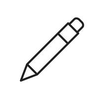 Pencil icon vector flat style illustration