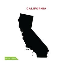 plantilla de diseño de vector de icono de mapa de california