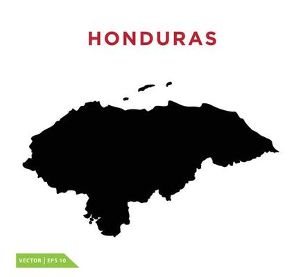 Honduras map icon vector logo design template