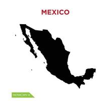 plantilla de diseño de logotipo de vector de icono de mapa de México