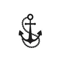 Anchor icon flat style trendy logo template vector