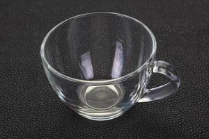 vaso de vidrio vacío foto
