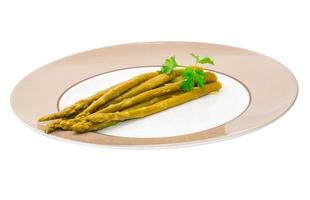Asparagus on white photo