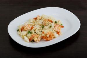 Fried rice with prawns photo