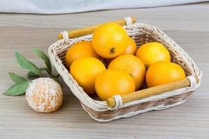 Tangerines in the bowl photo