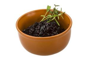 Black boiled rice photo