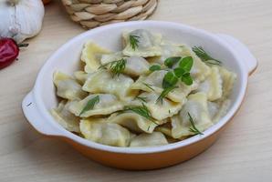 Ravioli in a bowl photo