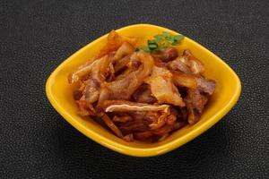 Pork ear snack photo