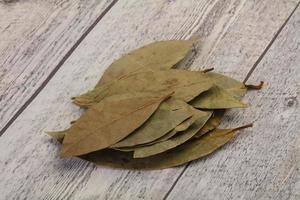 Dry laurel leaves photo