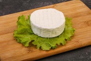 Delicous Brie round soft cheese photo