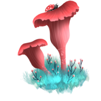 champignon rouge clipart png