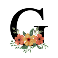 Floral Letter Alphabet png