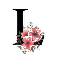 Floral Letter Alphabet png