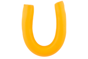 alfabet u engels kleurrijke letters handgemaakte letters gegoten uit plasticine klei op geïsoleerde witte achtergrond png