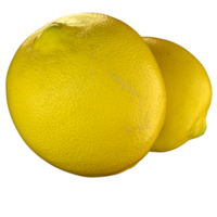 Juicy yellow citric lemons isolated png free