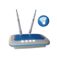 illustrazione del router 3d png