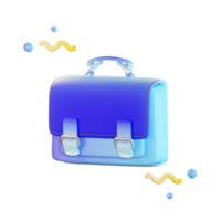 Briefcase 3d Illustration png