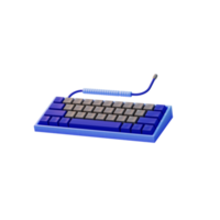 dispositivo de teclado mecánico icono electrónico ilustración 3d png