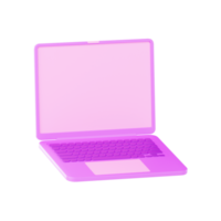 Laptop Electronic Device, 3d Illustration png