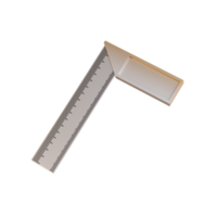 Project tools 3d Illustration, Elbow ruler png