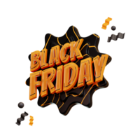 Black Friday icon, 3d Illustration E Commerce png