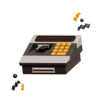 geldautomat, 3d-illustration e-commerce png