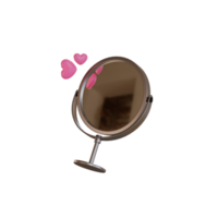 icône 3d cosmétique de luxe, miroir png