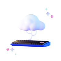 Cloud Computing 3d Illustration png