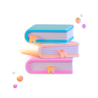 Books Data, Information, 3d Icon Illustration png