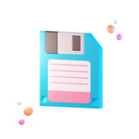 datos de disquete, información, ilustración de icono 3d png