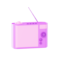 appareil électronique radio, illustration 3d png