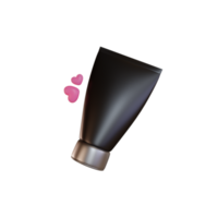 3d icona cosmetica di lusso, lavaggio viso png