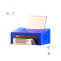 lokale printer 3d illustratie png