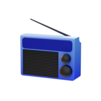 dispositivo de radio icono electrónico ilustración 3d png