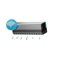 Smart Home, Air conditioner 3d Illustration png