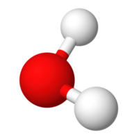 molécula de agua png transparente