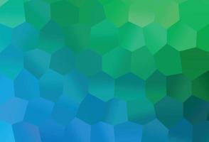 Light Blue, Green vector texture with colorful hexagons.