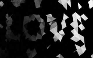 plata oscura, textura de mosaico de triángulo de vector gris.